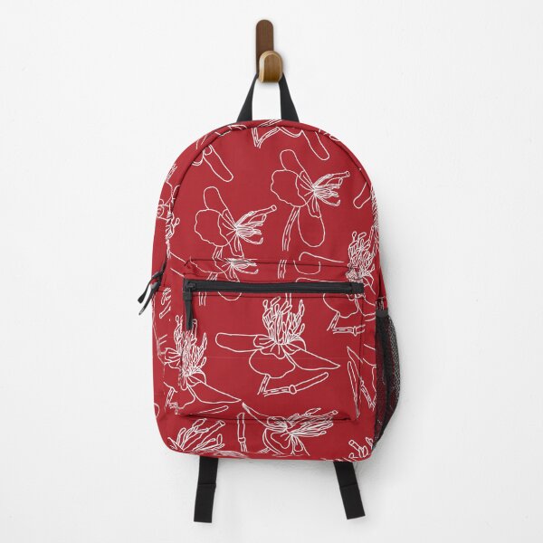 Item preview, Red White Outline Pattern Design designed and sold by Angela Cini.