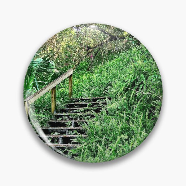 Item preview, Stairway in a forest of ferns designed and sold by Quail-Vine.