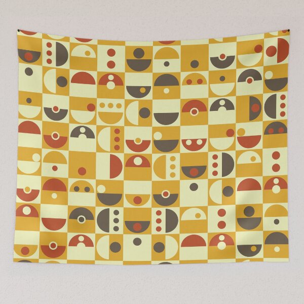 Item preview, Abstrakt, Abstract Geometric Square and Circle Design - Retro Styles designed and sold by BesanoStyle.