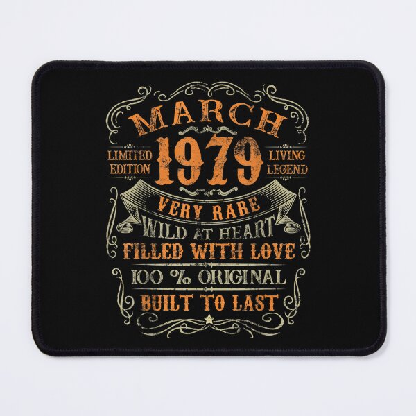 Item preview, March Vintage 1979 Limited 43 Years Old 43rd Birthday  designed and sold by jennifera11.