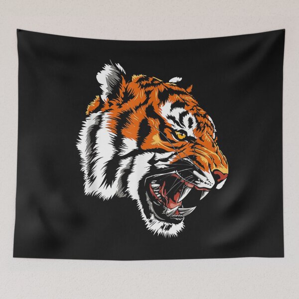 Item preview, Funny Growling Mouth Open Bengal Tiger T-Shirt designed and sold by Besnier-Rahel.