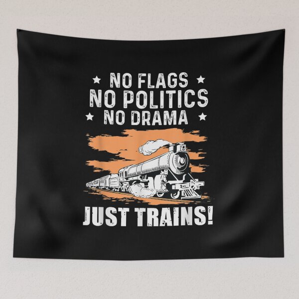 Item preview, Sin banderas Sin política Sin drama Sólo trenes Ferrocarriles a escala designed and sold by bessiey23.