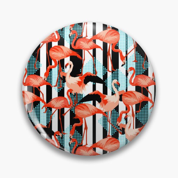 Item preview, Tropical bright abstract flamingos designed and sold by VickyCloset.