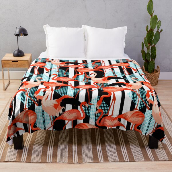 Item preview, Tropical bright abstract flamingos designed and sold by VickyCloset.