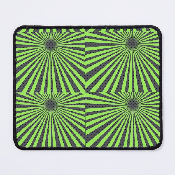 Item preview, Starburst Sunrise Sunrays Mid Mod Retro Vintage Mid Pattern Print Style Neon Green designed and sold by Shayna Westfall.