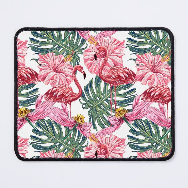 Item preview, Pink flamingo tropical flowers designed and sold by VickyCloset.