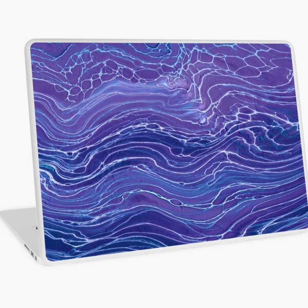 Item preview, Abstraction Acrylique En Marbre de Dentelle Bleu Lavande designed and sold by CatyArte.