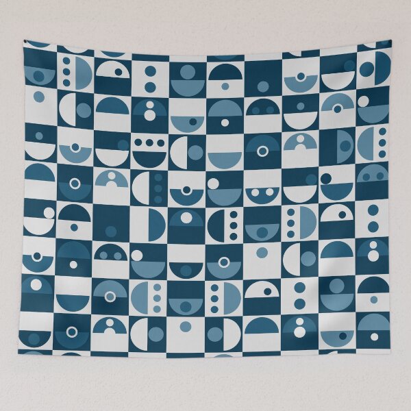 Item preview, Abstrakt, Abstract Geometric Square and Circle Design - Retro Styles designed and sold by BesanoStyle.