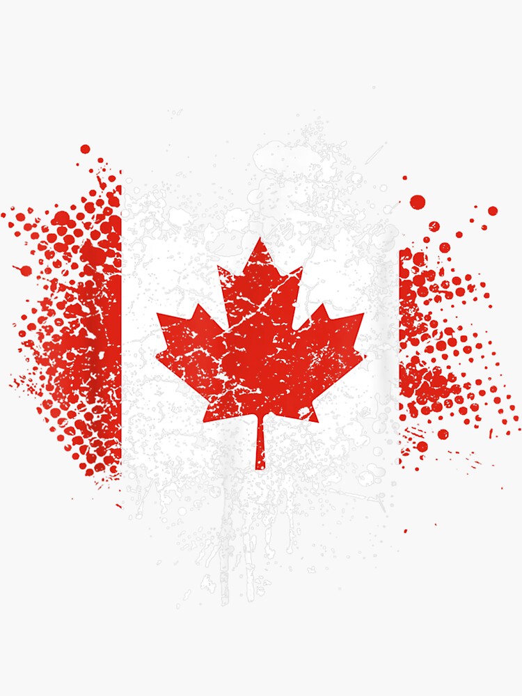 Canada Canadian Flag Maple Leaf Love  Sticker for Sale by jennifera11