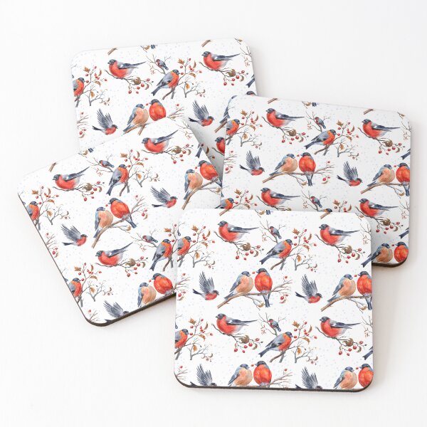 Item preview, Bullfinches and hawthorn berries designed and sold by VickyCloset.