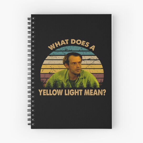 Item preview, What does a yellow light mean art Jim poster designed and sold by BattleBedward.