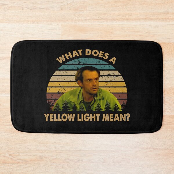 Item preview, What does a yellow light mean art Jim poster designed and sold by BattleBedward.