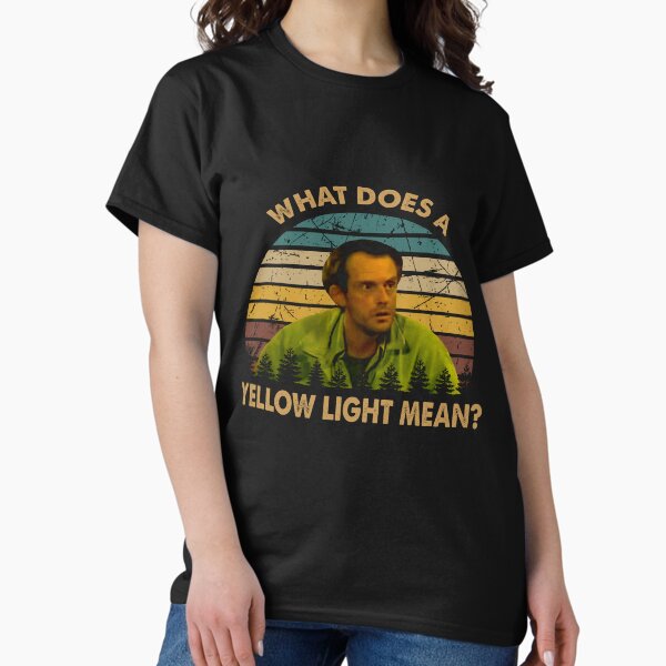 Item preview, What does a yellow light mean art Jim poster designed and sold by BattleBedward.