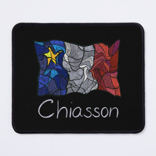 Item preview, Acadian Flag pastel liquid mosaic Chiasson - Drapeau acadien mosaïque liquide pastel vitrail Chiasson designed and sold by ColoursOfFrance.