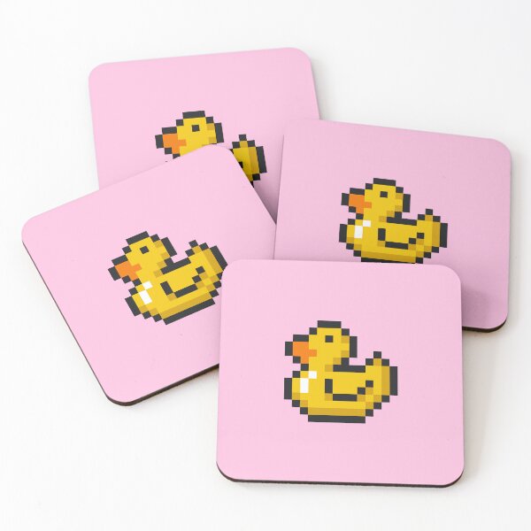 Item preview, Pixel Duck Pink designed and sold by vagonart.