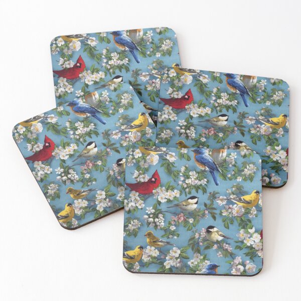 Item preview, White Floral Birds designed and sold by VickyCloset.