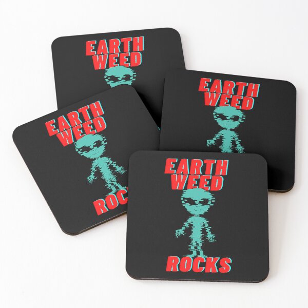 Item preview, Earth Weed Rocks Funny Weed Alien T-Shirt designed and sold by wittsepnykielr.
