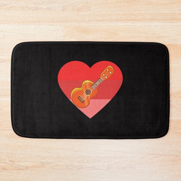 Item preview, UKULELE SUNSET HEART designed and sold by Highhocreations.