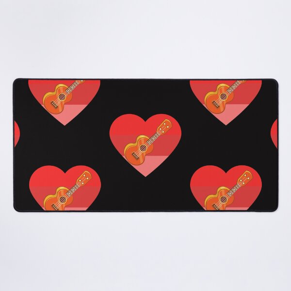 Item preview, UKULELE SUNSET HEART designed and sold by Highhocreations.