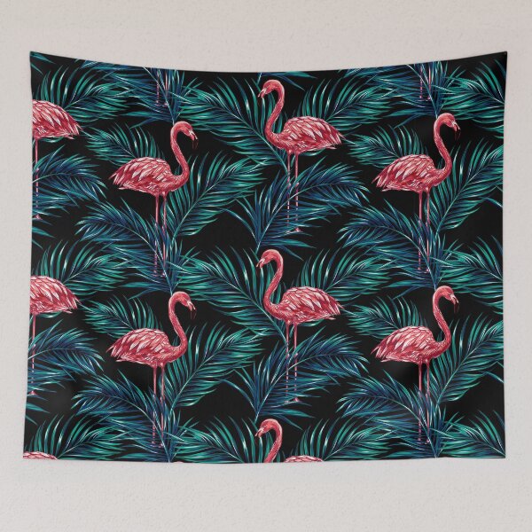 Item preview, Beautiful tropical flamingo birds designed and sold by Mnightsa.