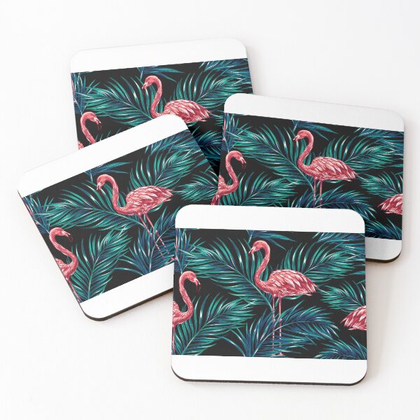 Aperçu de l'œuvre Beaux oiseaux flamants tropicaux créée et vendue par Mnightsa.