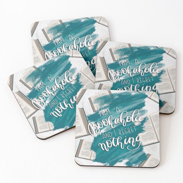 Item preview, I Am A Bookaholic And I Regret Nothing | Bookish Design designed and sold by ShopLizCreates.