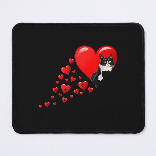 Item preview, Tuxedo Cat Valentine's Hearts For Kitten And Animal Lovers T-Shirt designed and sold by Besnier-Rahel.