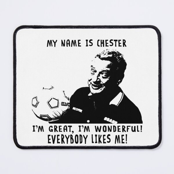 Item preview, My name is Chester painting man black vintage designed and sold by BattleBedward.