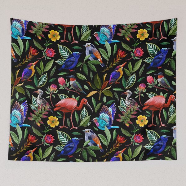 Item preview, Birds in a tropical garden designed and sold by Mnightsa.