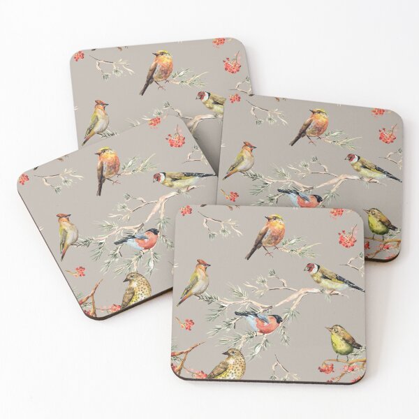 Item preview, Seamless texture of cute birds designed and sold by Mnightsa.