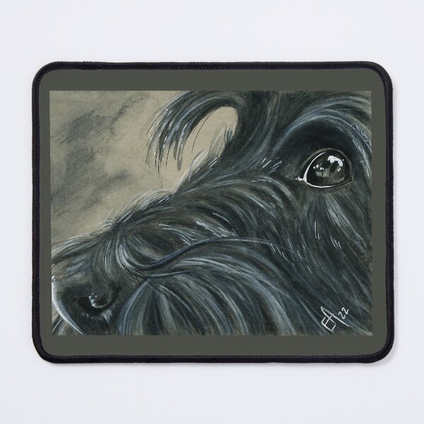 Item preview, Scottie, Scottie card, Scottie print, black Scottie, Scottish terrier, card, print designed and sold by ElenaAdamArt.