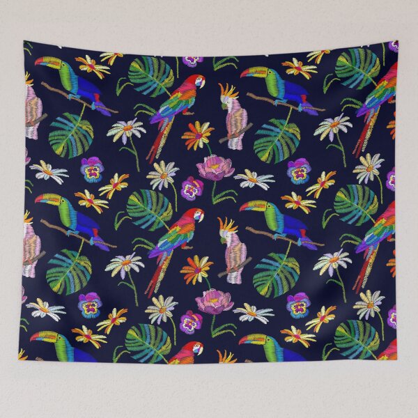 Item preview, Tropical summer parrots designed and sold by Mnightsa.