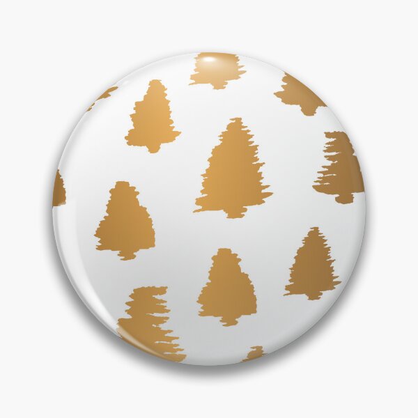 Aperçu de l'œuvre Elegant Gold Pine Christmas Tree Seamless Pattern on White Background créée et vendue par Angela Cini.