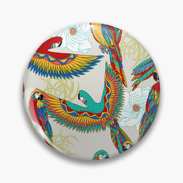 Item preview, Vintage colorful Parrots designed and sold by Mnightsa.