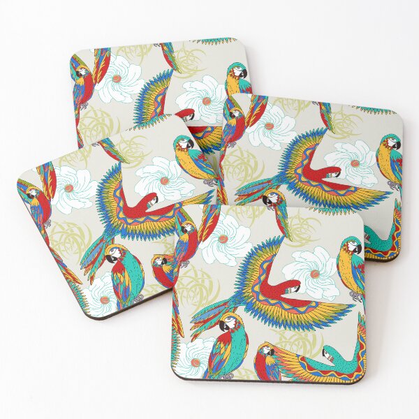 Item preview, Vintage colorful Parrots designed and sold by Mnightsa.