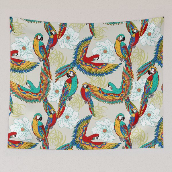 Item preview, Vintage colorful Parrots designed and sold by Mnightsa.