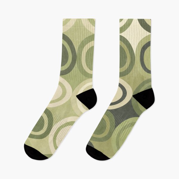 Item preview, Geometric Shapes Olive Green Circles designed and sold by FAROSSTUDIO.