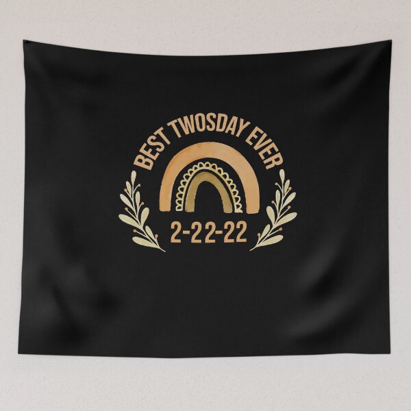 Item preview, Funny Twosday Tuesday Gold Watercolor Sunset Gift,Best Twosday Ever,Tuesday February 22nd 2022 designed and sold by pedrored369.