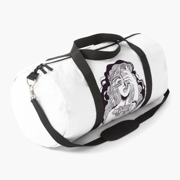 Item preview, Kadavar skull lady  black lineart  designed and sold by LaGode.