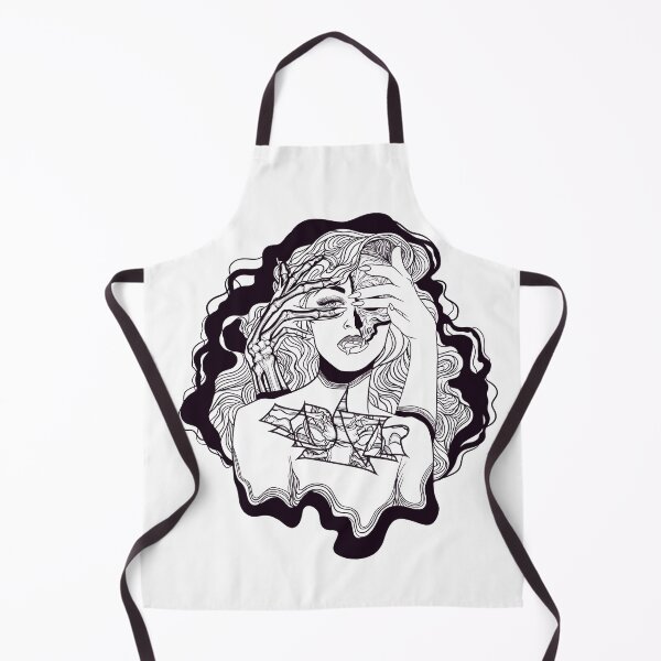 Item preview, Kadavar skull lady black lineart designed and sold by LaGode.