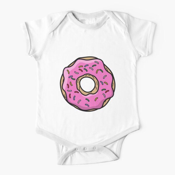 Donut Short Sleeve Baby One-Piece