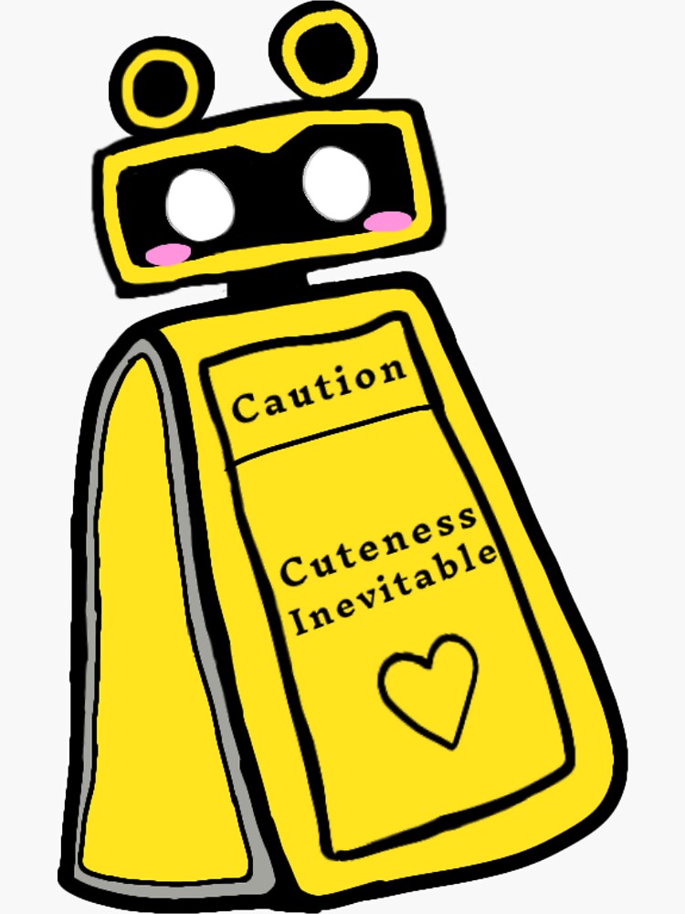 "wet floor sign bot security breach" Sticker for Sale by Strider