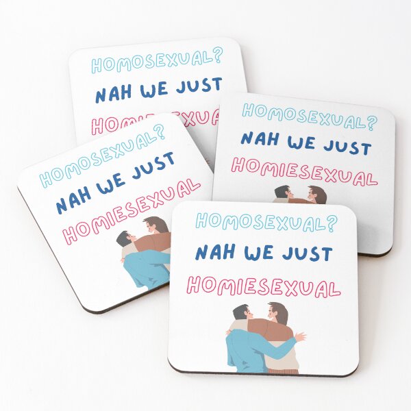 Item preview, homiesexual | homosexual? nah we just homiesexual classic t shirt | sticker designed and sold by sugarcube1999.