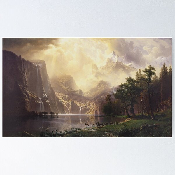 Item preview, Albert Bierstadt - Among The Sierra Nevada Mountains designed and sold by artcenter.