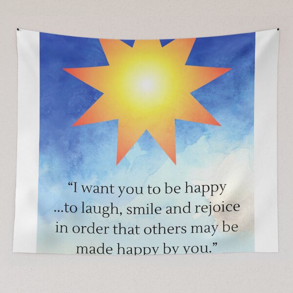 Item preview, Nine pointed star Abdul Baha happy quote designed and sold by marnoosh.