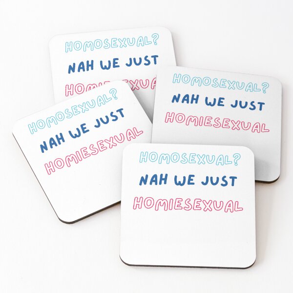 Item preview, homiesexual | homosexual? nah we just essential classic t shirt | sticker designed and sold by sugarcube1999.