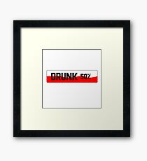 Drunk 50% Framed Print