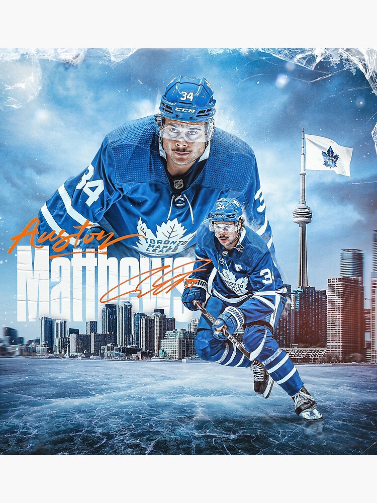 Auston Matthews Toronto Maple Leafs 2 Card Framed Set 