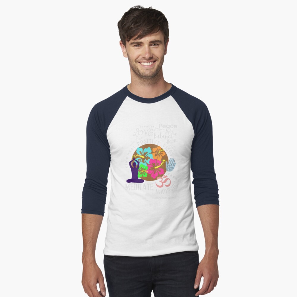 Item preview, Baseball ¾ Sleeve T-Shirt designed and sold by BeachBuddha.