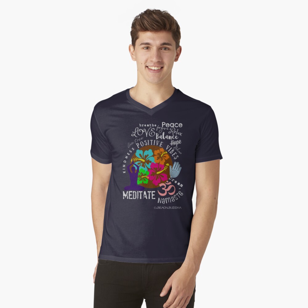 Item preview, V-Neck T-Shirt designed and sold by BeachBuddha.